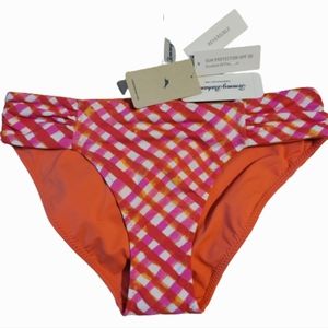 Tommy Bahama womens swimsuit bikini bottoms size: xs/tp pink and orange